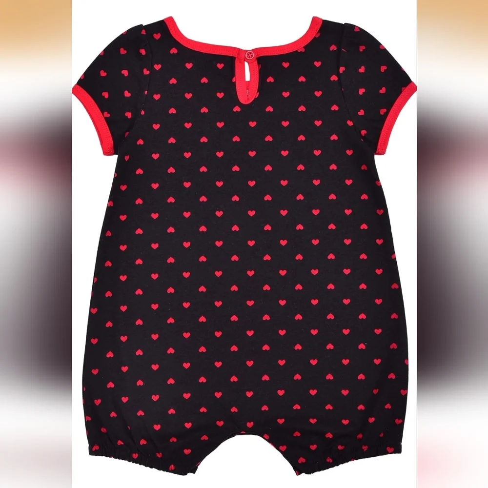 Disney | Baby Girls' Minnie Mouse 3-Pack Romper Set + 2-Piece Outfit Bundle